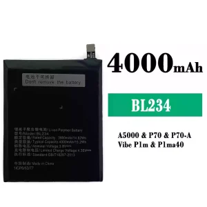 全新電池 BL234 適用於 Lenovo P70/P70-A/A5000