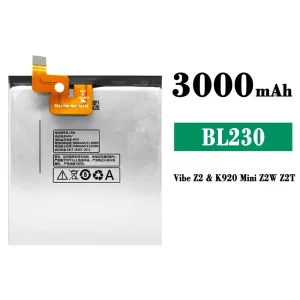 全新電池 BL230 適用於 Lenovo Vibe Z2/Z2T/K920 Mini Z2W