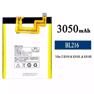 全新電池 BL216 適用於 Lenovo VIBE Z K910/K910L/K910E