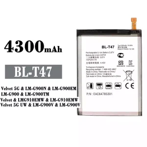 全新電池 BL-T47 適用於 LG Velvet 5G