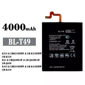 全新電池 BL-T49 適用於 LG K51S / K61 / K41S