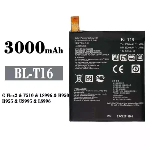 全新電池 BL-T16 適用於 LG G Flex2