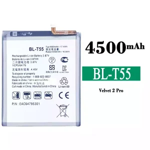 全新電池 BL-T55 適用於 LG Velvet 2 Pro