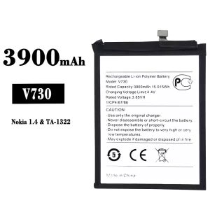 全新電池 V730 適用於 Nokia 1.4/TA1322