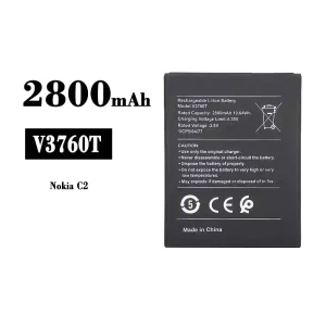全新電池 V3760T 適用於 Nokia C2