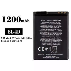 全新電池 BL-4D 適用於 Nokia N97 mini/E5/E7/702T/N8