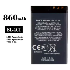 全新電池 BL-4CT 適用於 Nokia 5310 Xpress Music/5630 Xpress Music/7230