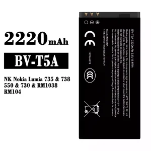 全新電池 BV-T5A 適用於 Nokia Lumia 735/738/550/730