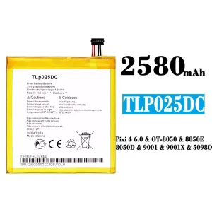 全新電池 TLp025DC 適用於 Alcatel Pixi 4 6.0