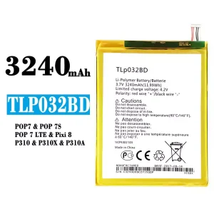 全新電池 TLP032BD 適用於 Alcatel POP 7/POP 7s/POP 7 lite/Pixi 8