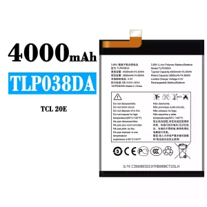 全新電池 TLP038DA 適用於 Alcatel TCL 20E