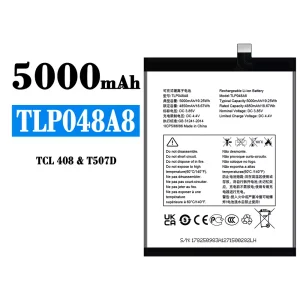 全新電池 TLP048A8 適用於 Alcatel TCL 408/T507D