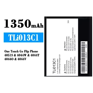 全新電池 TLi013C1 適用於 Alcatel One Touch Go Flip Phone 4051S/4044W/4044T/4044O/4044V