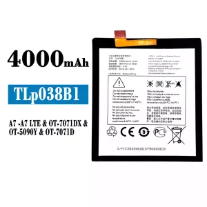全新電池 TLP038B1 適用於 Alcatel