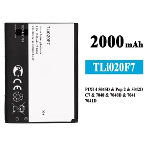 全新電池 TLi020F7 適用於 Alcatel PIXI 4 5.0 5045J/5045T/5045D