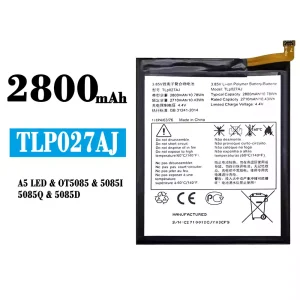 全新電池 TLP027AJ 適用於 Alcatel A5 LED/OT5085/5085I/5085Q/5085D