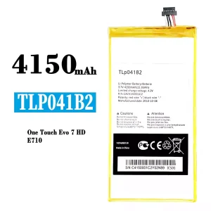 全新電池 TLP041B2 適用於 Alcatel One Touch Evo 7 HD