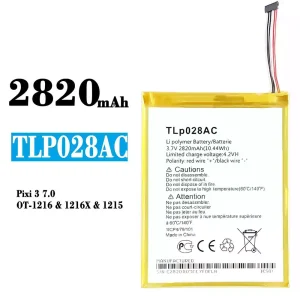 全新電池 TLp028AC 適用於 Alcatel Pixi 3 7.0
