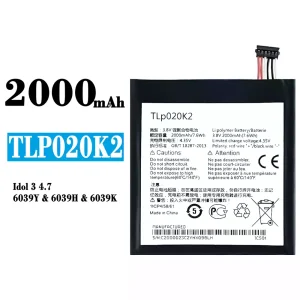 全新電池 TLP020K2 適用於 Alcatel One Touch Idol 3 4.7