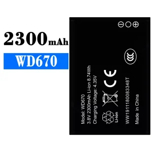 全新電池 WD670 適用於 ZTE
