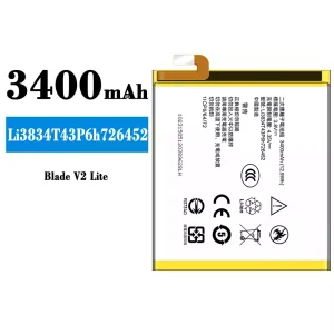 全新電池 Li3834T43P6h726452 適用於 ZTE Blade V2 Lite
