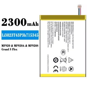 全新電池 Li3823T43P3h715345 適用於 ZTE MF910/MF910S/MF920M/MF920/MF920A/MF920S