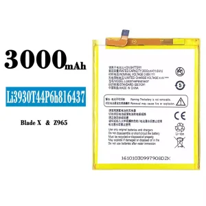 全新電池 Li3930T44P6h816437 適用於 ZTE Blade X/Z965