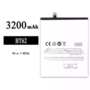 全新電池 BT62 適用於 Meizu X/M682Q
