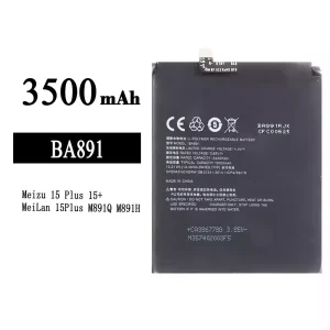 全新電池 BA891 適用於 Meizu 15 Plus