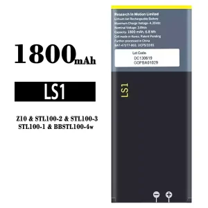 全新電池 BAT-47277-003 適用於 BlackBerry Z10/LS1