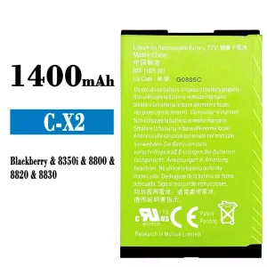 全新電池 BAT-11005-001 適用於 BlackBerry 8350i/8800/8820/8830/C-X2