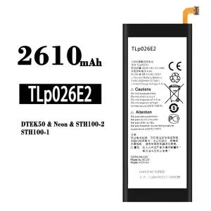 全新電池 TLP026E2 適用於 BlackBerry DTEK50/Neon