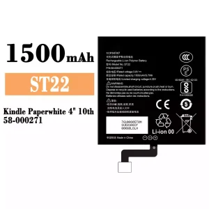 全新電池 ST22 適用於 Amazon Kindle Paperwhite 4"10th/58-000271