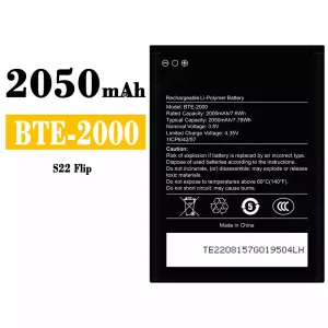 全新電池 BTE-2000 適用於 CAT S22 Flip