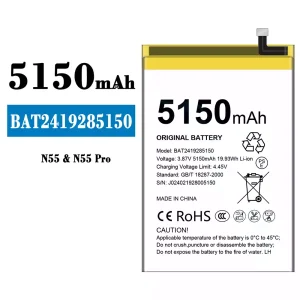 全新電池 BAT2419285150 適用於 Doogee N55/N55 Pro