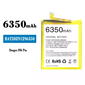 全新電池 BAT20ZN1296350 適用於 Doogee S96 Pro