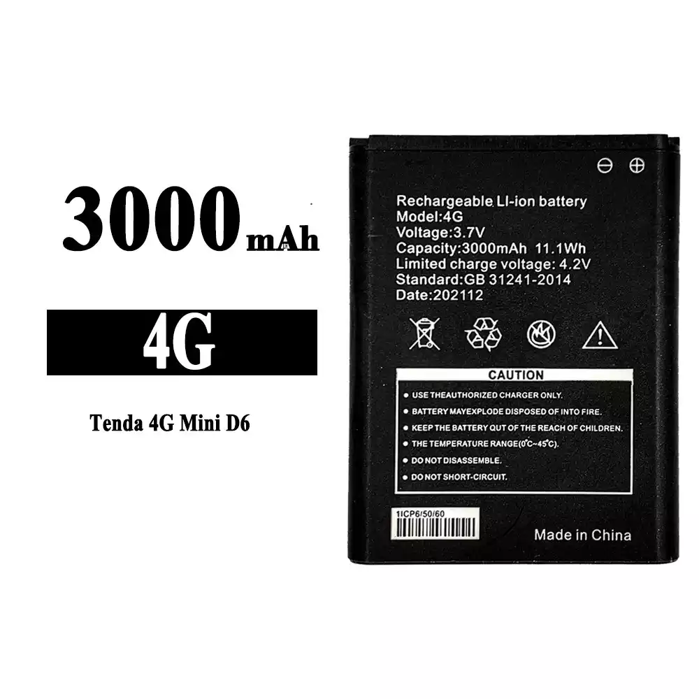 全新電池 4G 適用於 Tenda 4G Mini D6