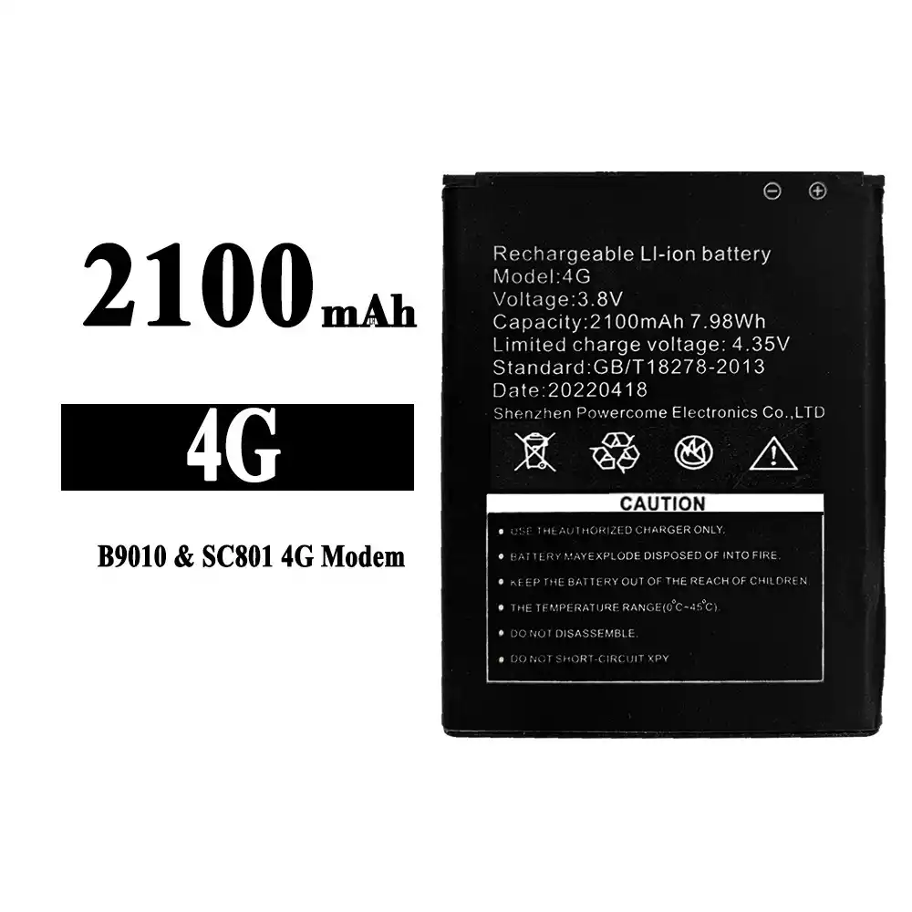 全新電池 4G 適用於 Tenda B9010/SC801 4G Modem