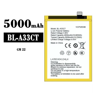 全新電池 BL-A33CT 適用於 General Mobile GM 22