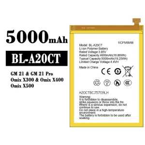 全新電池 BL-A20CT 適用於 General Mobile GM 21/GM 21 Pro/Omix X300/Omix X400/Omix X500