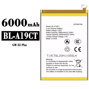 全新電池 BL-A19CT 適用於 General Mobile GM 22 Plus