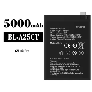 全新電池 BL-A25CT 適用於 General Mobile GM 22 Pro