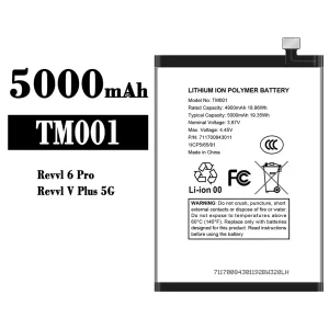 全新電池 TM001 適用於 T-Mobile Revvl 6 Pro/Revvl V Plus 5G