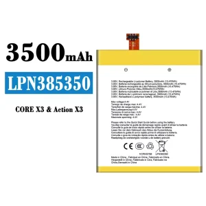 全新電池 LPN385350 適用於 CROSSCALL CORE X3/Action X3