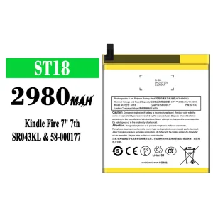 全新電池 ST18 適用於 Amazon Kindle Fire 7" 7th/58-000177