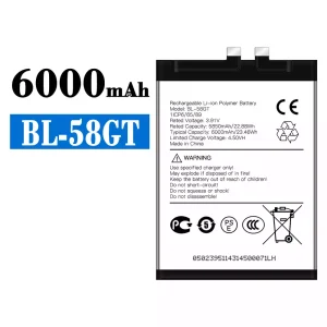 全新電池 BL-58GT 適用於 Tecno