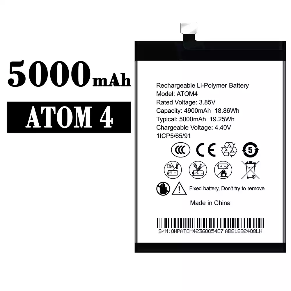 全新電池 ATOM 4 適用於 SYMPHONY