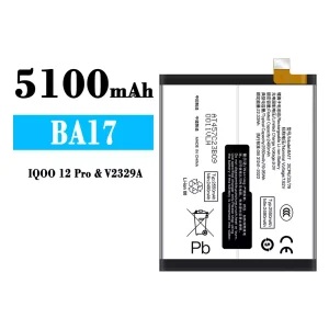 全新電池 BA17 適用於 IQOO 12 Pro/V2329A
