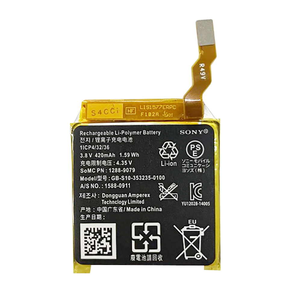 全新智慧手錶 電池 GB-S10-353235-0100 適用於 [SONY]索尼 Smart Watch 3,SWR50