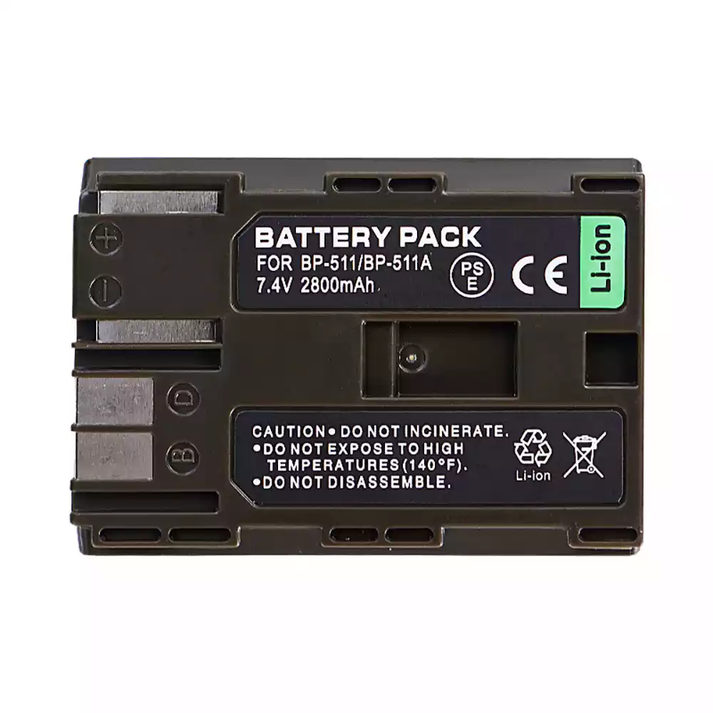 全新相機 電池 適用於 Canon BP-511 BP-511A